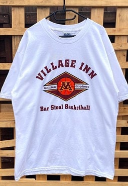 Vintage Gildan Minnesota gophers white T-shirt XL 