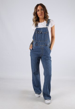 DUNGAREES DENIM UNION BAY BOOTCUT FLARED LEG UK 10 (L94I)