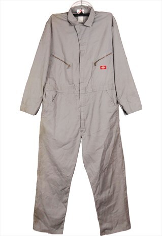 Vintage 90's Dickies Dungarees Body Suit Workwear Grey 42
