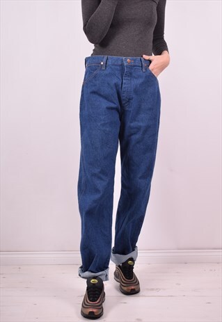 WRANGLER WOMENS VINTAGE JEANS W30 L34 BLUE 90'S