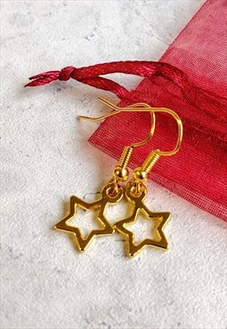Simple Mini Golden Star Earrings