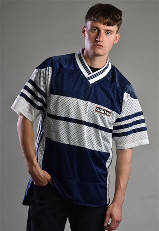VINTAGE 1990S ADIDAS THREE STRIPE JERSEY
