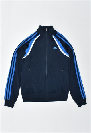 VINTAGE 90'S ADIDAS TRACKSUIT TOP JACKET NAVY BLUE