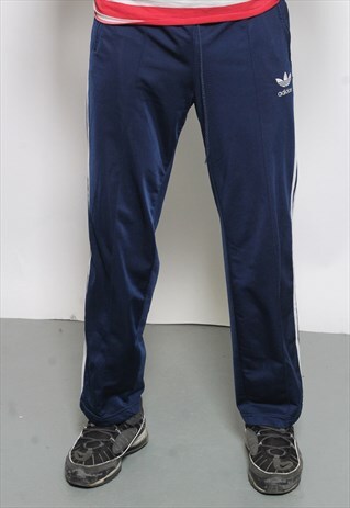 VINTAGE ADIDAS 3 STRIPE LOGO TRACK BOTTOMS