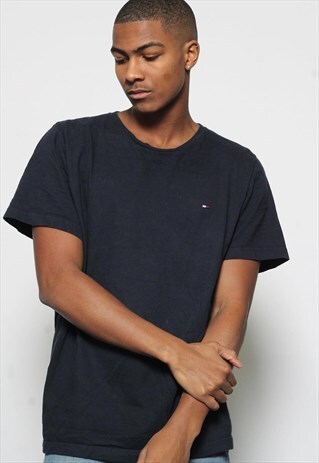 VINTAGE TOMMY HILFIGER LOGO T-SHIRT BLUE