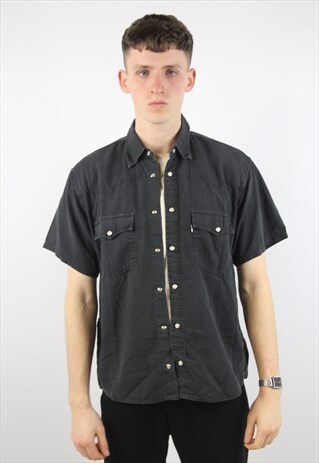 VINTAGE LEVI'S GREY DENIM SHIRT