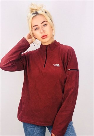 VINTAGE THE NORTH FACE 1/4 ZIP UP FLEECE