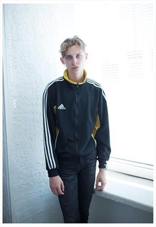 VINTAGE 90'S BLACK/YELLOW SPORT JACKET