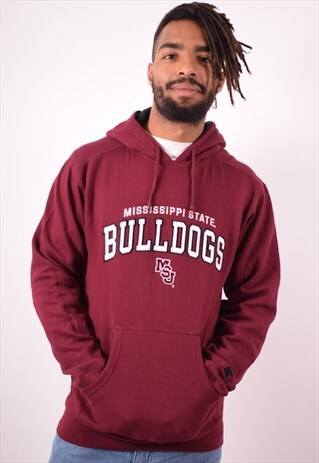 STARTER MENS VINTAGE MISSISSIPPI STATE BULLDOGS HOODIE JUMPE