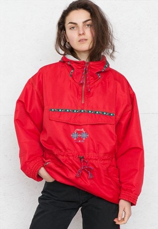 VINTAGE RED SAIL SKI 1/4 ZIP PULLOVER JACKET