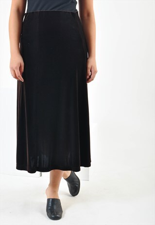 VINTAGE MAXI VELVET SKIRT