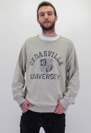 VINTAGE CHAMPION USA SWEATER IN XL