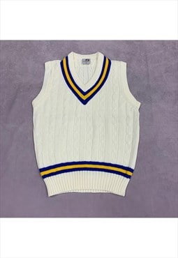 Vintage Knitted Sweater Vest Men's XXL
