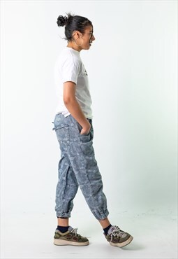 Light Grey 90s Dickies  Cargo Skater Trousers Pants Joggers