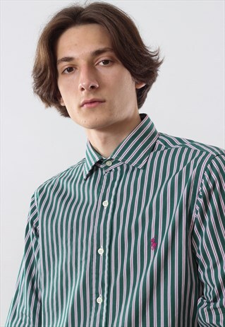 VINTAGE MENS POLO RALPH LAUREN LONG SLEEVE CASUAL SHIRT