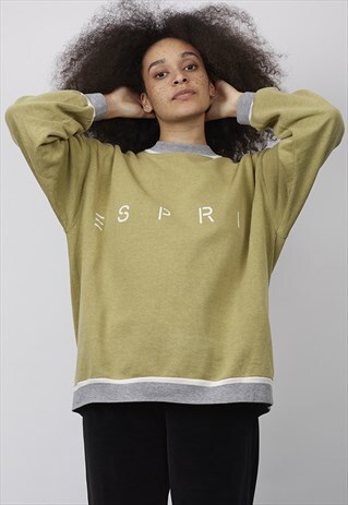 VINTAGE 90'S ESPRIT GREEN SWEATER
