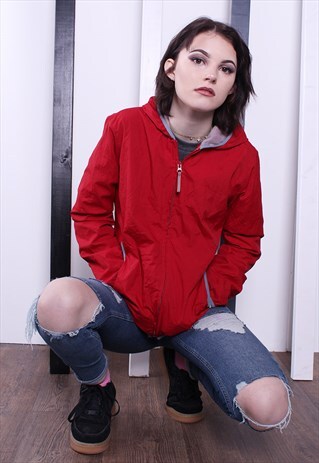 VINTAGE 90S SHELL JACKET/WINDBREAKER. UNISEX SPORTSWEAR.