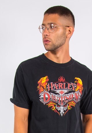 VINTAGE HARLEY DAVIDSON T-SHIRT KONA HAWAII