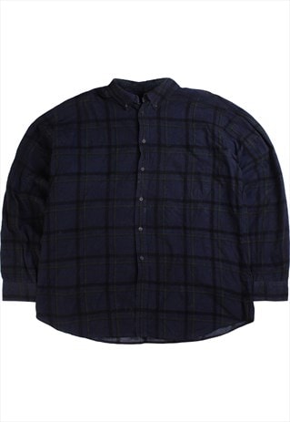 Cherokee  Corduroy Check Long Sleeve Button Up Shirt XLarge 