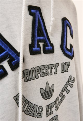 90S VINTAGE ADIDAS ATHLETIC OLDSCHOOL COTTON HOODIE 14978