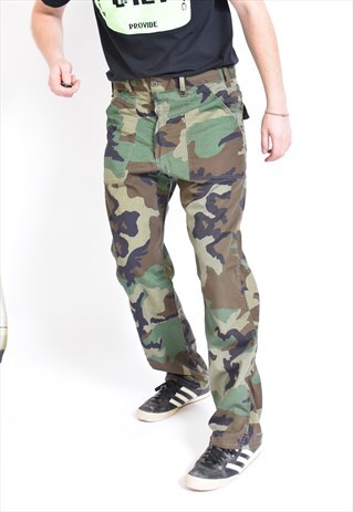 VINTAGE GREEN NATO CAMO TROUSERS