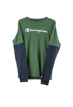 Vintage Champion T-Shirt in Green L