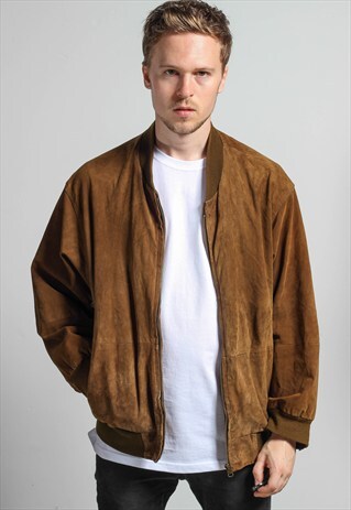 VINTAGE SUEDE BOMBER JACKET