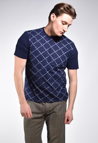 VINTAGE YVES SAINT LAURENT YSL REPEAT PRINT T-SHIRT
