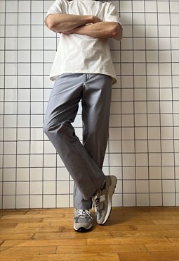 Vintage NIKE Pants Checked Blue