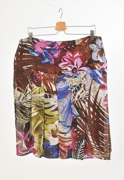 Vintage 00s pleated skirt in flower print