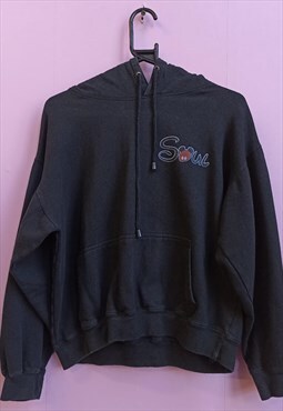Vintage Y2K Disney soul black hoodie