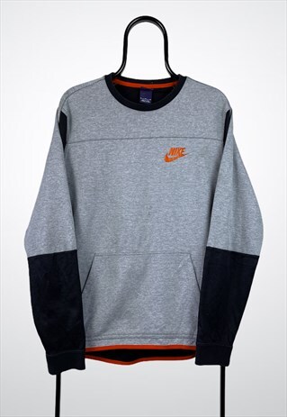 VINTAGE NIKE SWEATSHIRT GREY MEDIUM