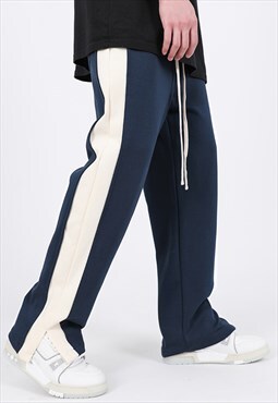 Blue Relaxed Fit Pants Trousers Sweatpants Y2k