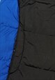 NAUTICA EMBROIDERED BLACK AND BLUE PUFFER JACKET SIZE M
