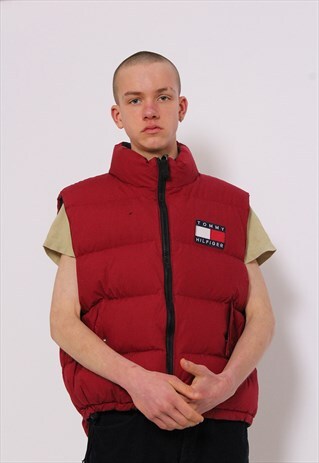 VINTAGE TOMMY HILFIGER REVERSIBLE PUFFER GILLET