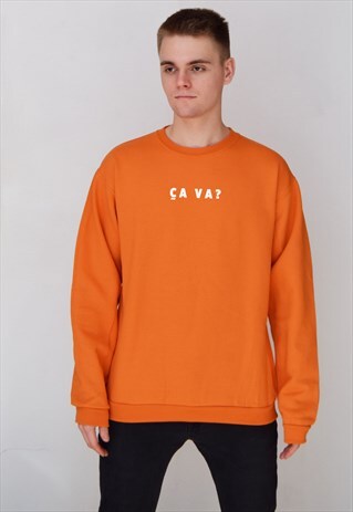 ORANGE CA VA? (WHITE) SWEATSHIRT