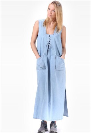 VINTAGE JEAN TENT OVERALL DRESS