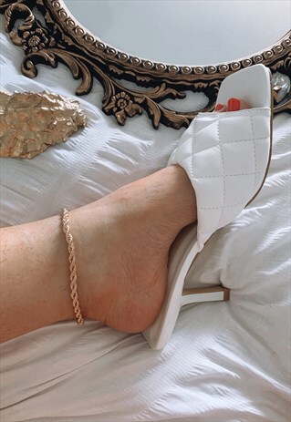 GOLD ROPE CHAIN BRACELET
