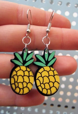 LARGE PINEAPPLE EARRINGS