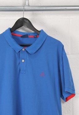 Vintage Gant Polo Shirt in Blue Sports Top XXXXL