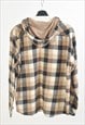 VINTAGE 00S HOODED CHECKERED SHIRT