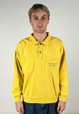 Vintage Paul & Shark Sweatshirt Men's Yellow