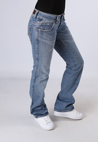 LEVIS DENIM BOOTCUT JEANS LONG LEG UK 8 (BB2G)
