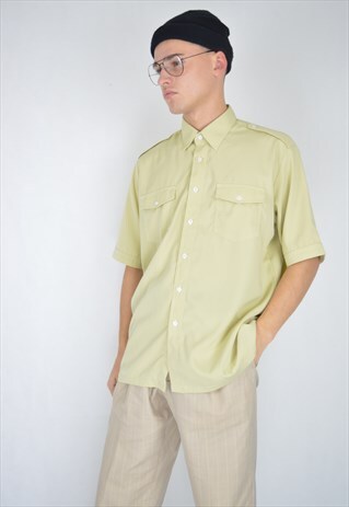 VINTAGE CREAM COLOUR CARGO SHIRT