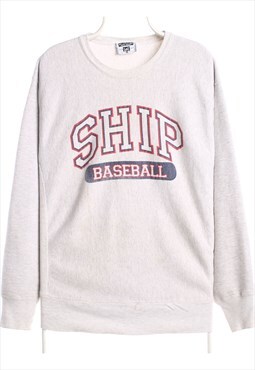 Lee 90's Ship Baseballl Heavyweight Crewneck Sweatshirt XLar