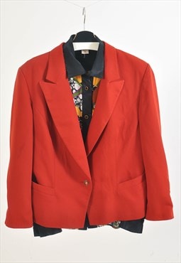 Vintage 80s blazer jacket in orange