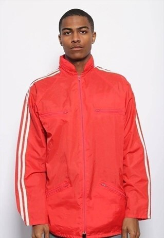 VINTAGE ADIDAS WATERPROOF JACKET RED