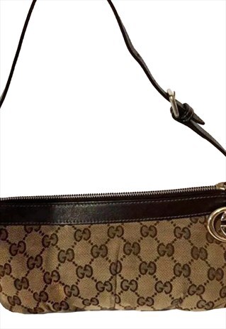 GUCCI VINTAGE MONOGRAM BAG.