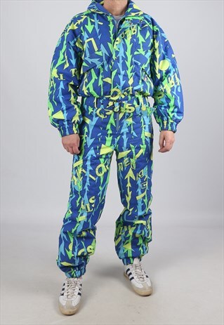 VINTAGE LUHTA FULL SKI SUIT SNOW SPORTS M 38" (ADY)