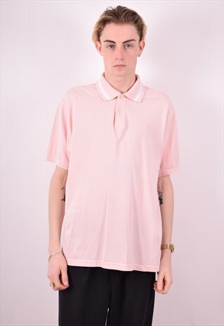 DIADORA MENS VINTAGE POLO SHIRT XL PINK 90S